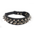 PU Leather Mushroom Studded Dog Collar, Adjustable